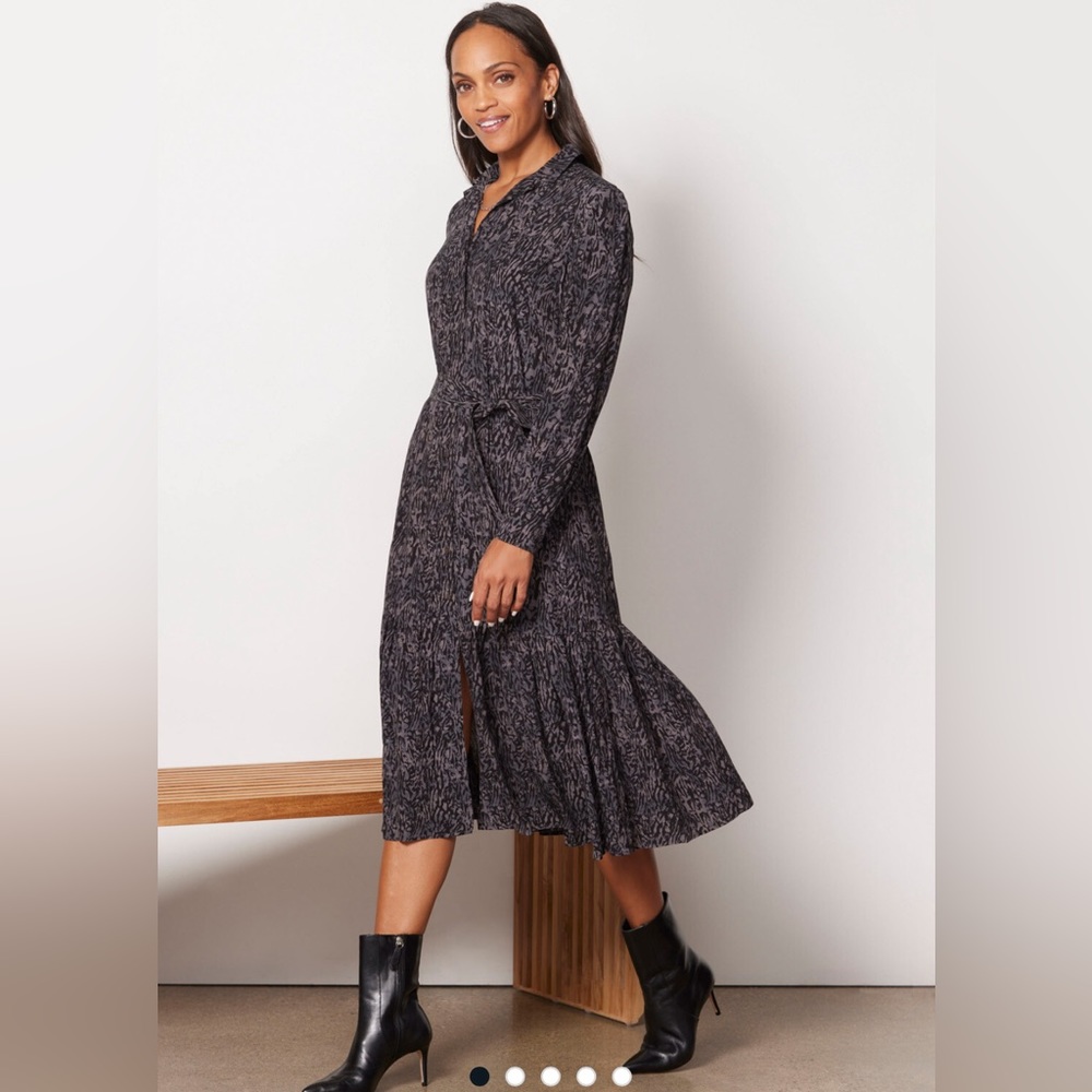 Rails Beatrice Dress - Black Leopard Print Sz Sm